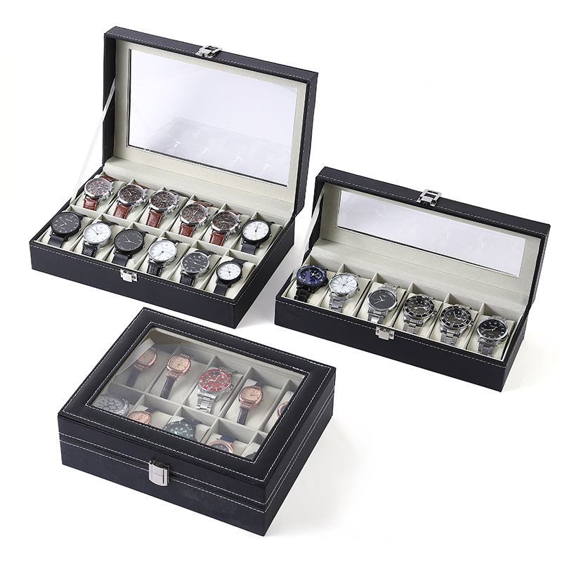 Jewelry Box That Holds Watches - صندوق تخزين للساعات يتسع لـ 6/10/12