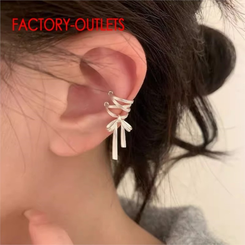 Ear Cuff No Piercing - حقيقي 925 فضة الأذن الكفة دون