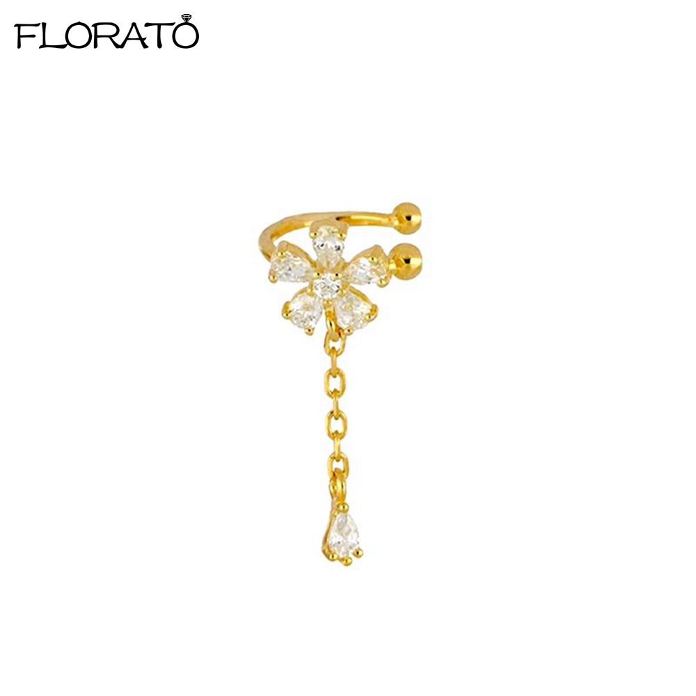 Ear Cuff No Piercing - 18K الذهب كليب على أقراط للنساء