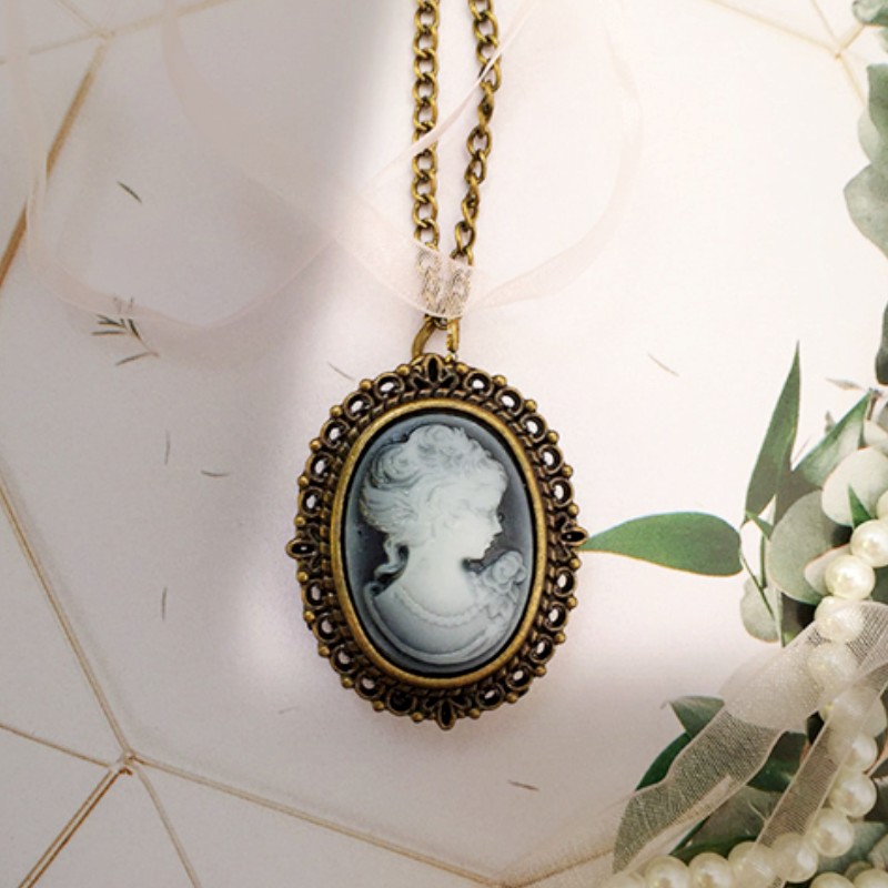 Vintage Jewelry Watches Women - خمر مجوهرات اكسسوارات البيضاوي قلادة سلسلة