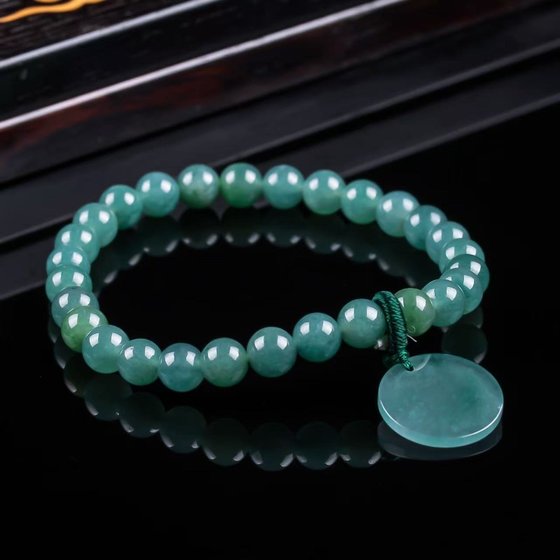 Jewelry & Watches Spółka Z Ograniczoną Odpowiedzialnością Sp Z Oo - سوار محبوك يدويًا من خرز اليشم