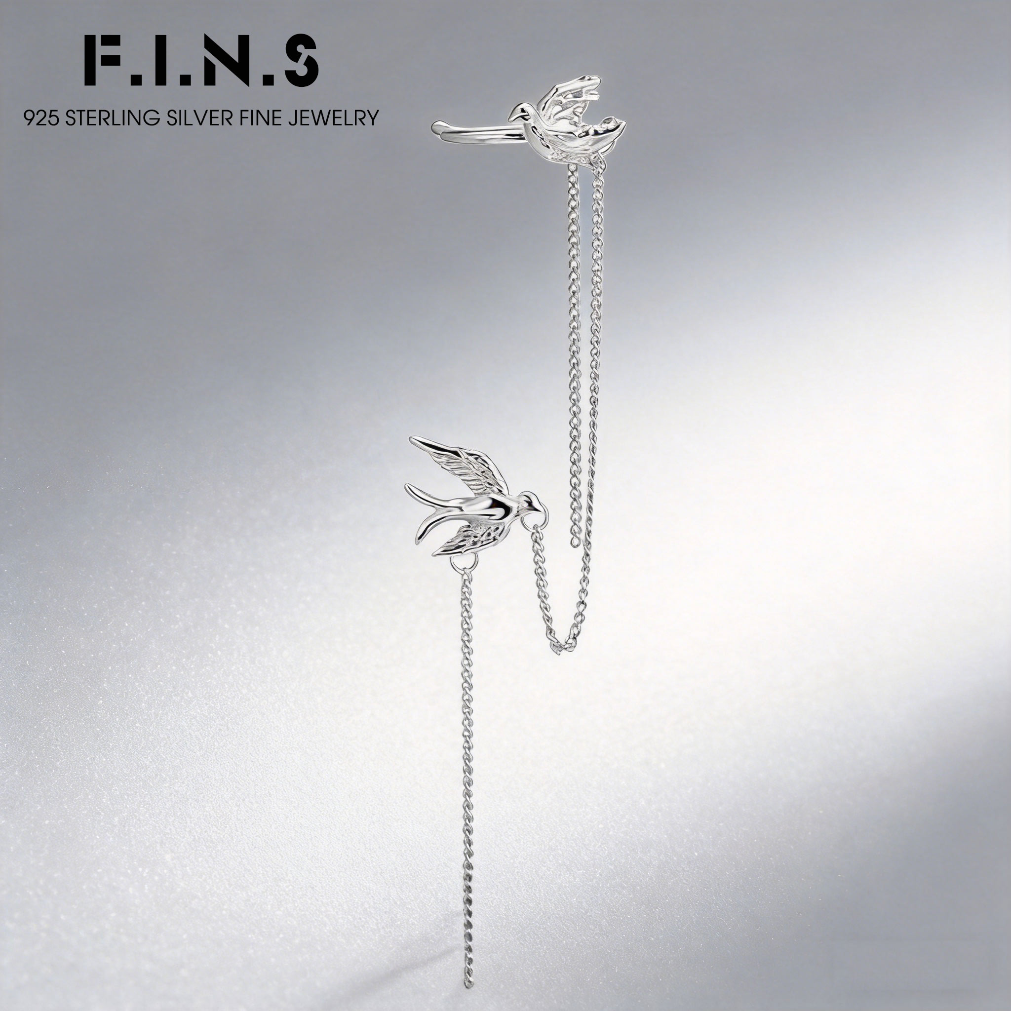 Ear Cuff No Piercing - أقراط أذن على شكل طائر من