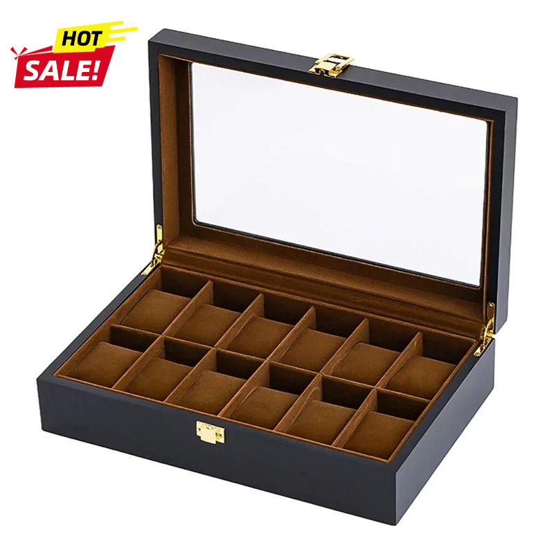 Jewelry Box That Holds Watches - صندوق ساعات خشبي فاخر مصنوع يدويًا
