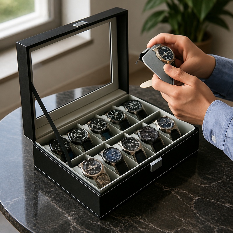 صندوق منظم للمجوهرات والساعات  - مراجعة Jewelry Box That Holds Watches وسعره