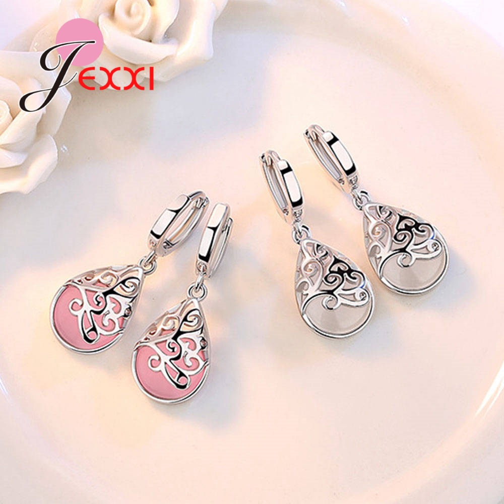 حقيقي 925 فضة ضوء القمر أوبال  - مراجعة Opal Earrings Dangle وسعره