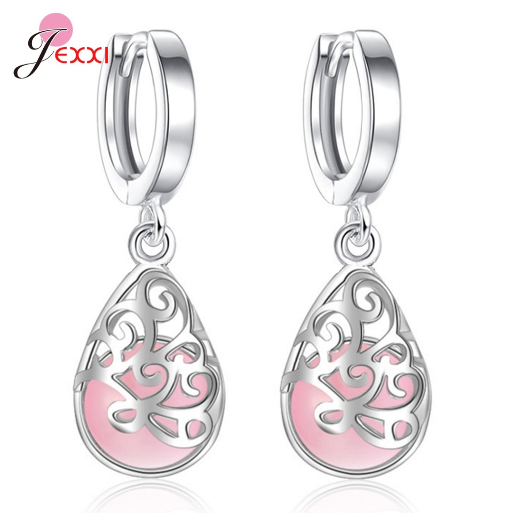 حقيقي 925 فضة ضوء القمر أوبال  - مراجعة Opal Earrings Dangle وسعره