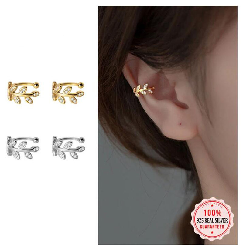 925 فضة الأذن الكفة للنساء الز - مراجعة Ear Cuff No Piercing وسعره