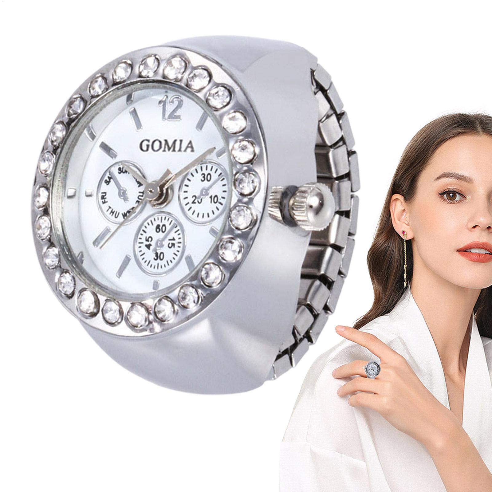 ساعة خاتم للنساء، ساعة كوارتز  - مراجعة Vintage Jewelry Watches Women وسعره