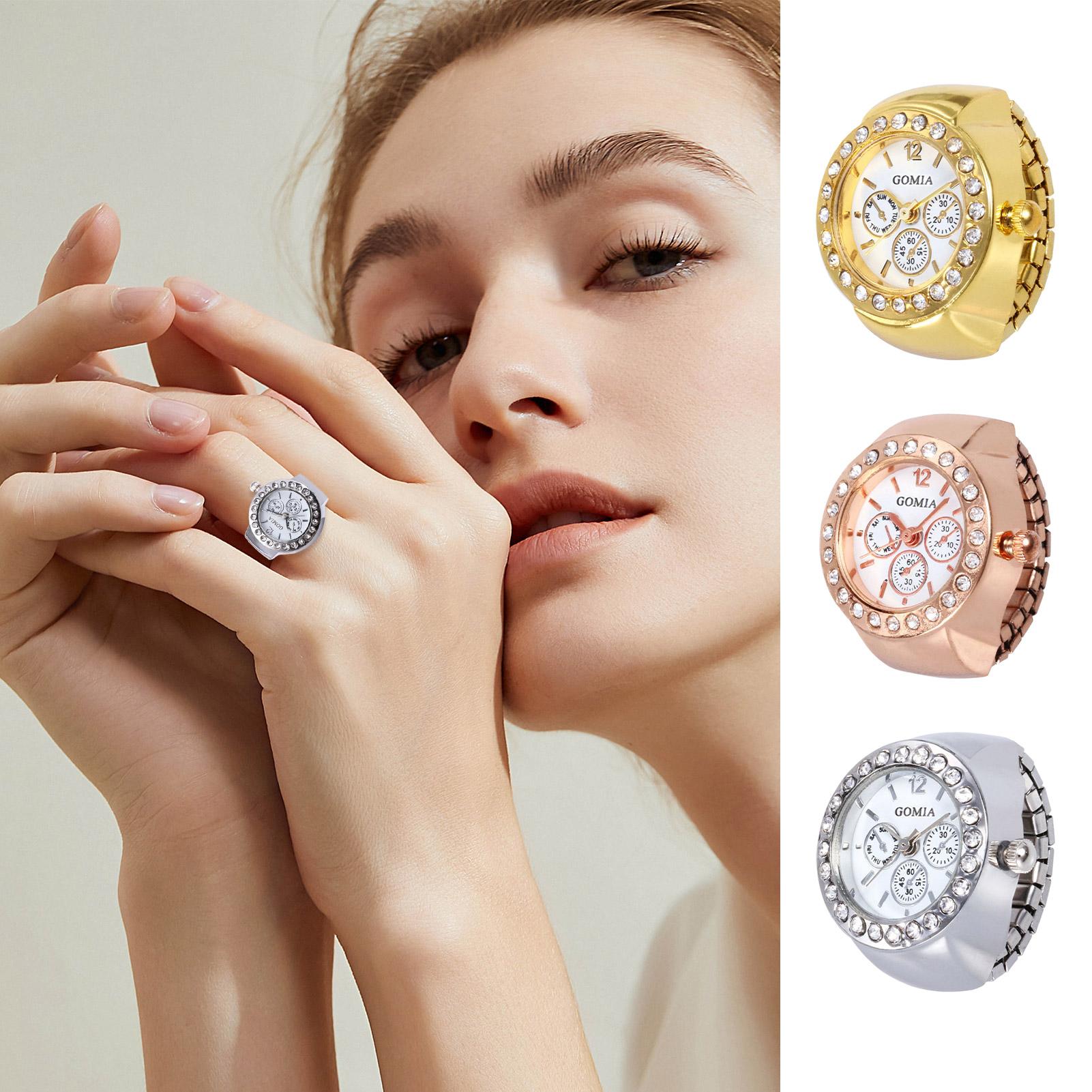 ساعة خاتم للنساء، ساعة كوارتز  - مراجعة Vintage Jewelry Watches Women وسعره