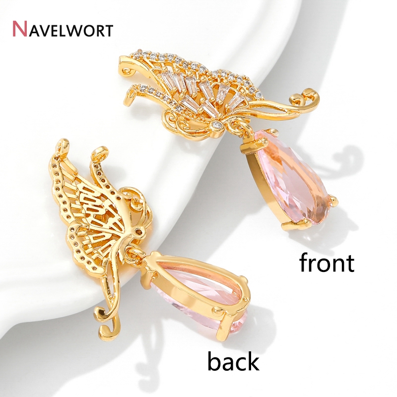 قلادات فراشة مجوفة مطلية بالذه - مراجعة Butterfly Pendant Necklace وسعره