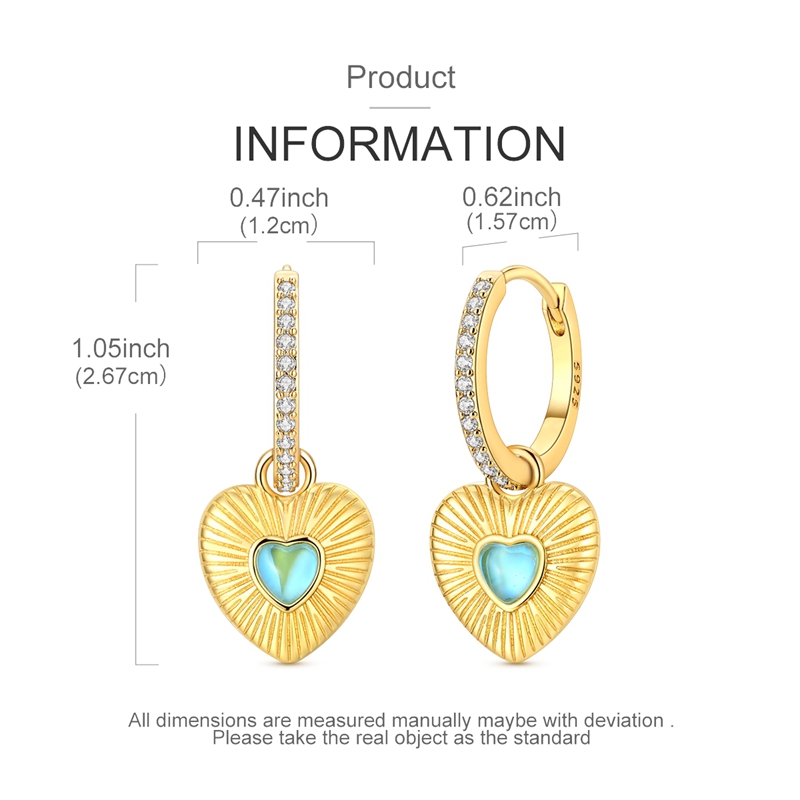 أقراط فضية عيار 925 على شكل قل - مراجعة Opal Earrings Dangle وسعره