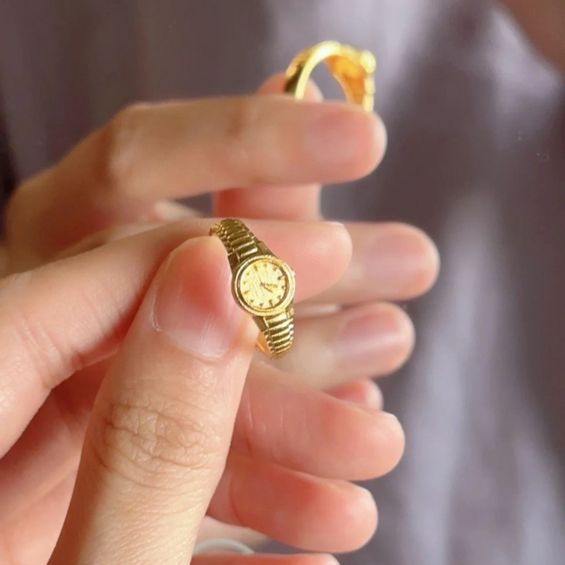 خاتم ساعة إصبع كوارتز عتيق للر - مراجعة Vintage Jewelry Watches Women وسعره