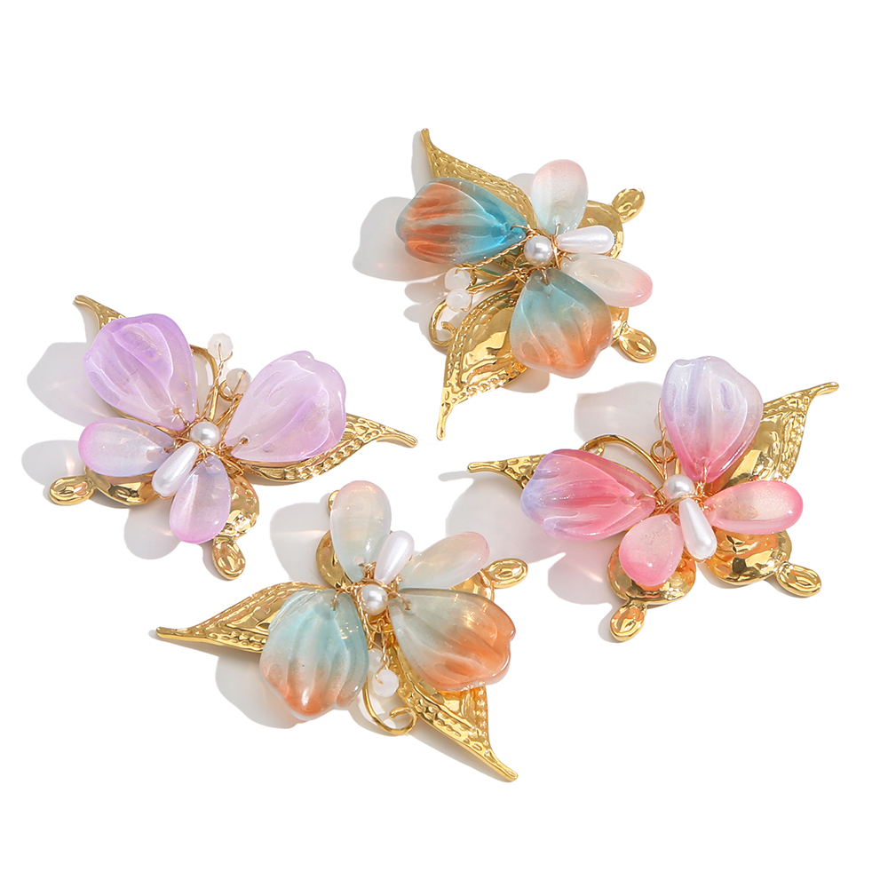 الفولاذ المقاوم للصدأ اليد خيو - مراجعة Butterfly Pendant Necklace وسعره
