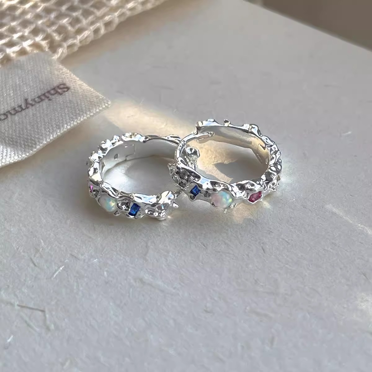 925 فضة أوبال هوب أقراط للنساء - مراجعة Opal Earrings Dangle وسعره