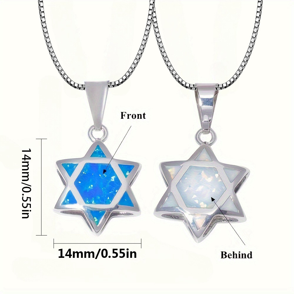 قلادة نجمة داود من حجر الأوبال - مراجعة Jewelry & Watches Spółka Z Ograniczoną Odpowiedzialnością Sp Z Oo وسعره