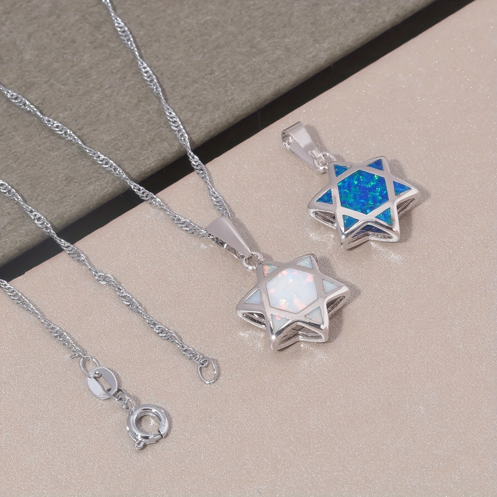 قلادة نجمة داود من حجر الأوبال - مراجعة Jewelry & Watches Spółka Z Ograniczoną Odpowiedzialnością Sp Z Oo وسعره