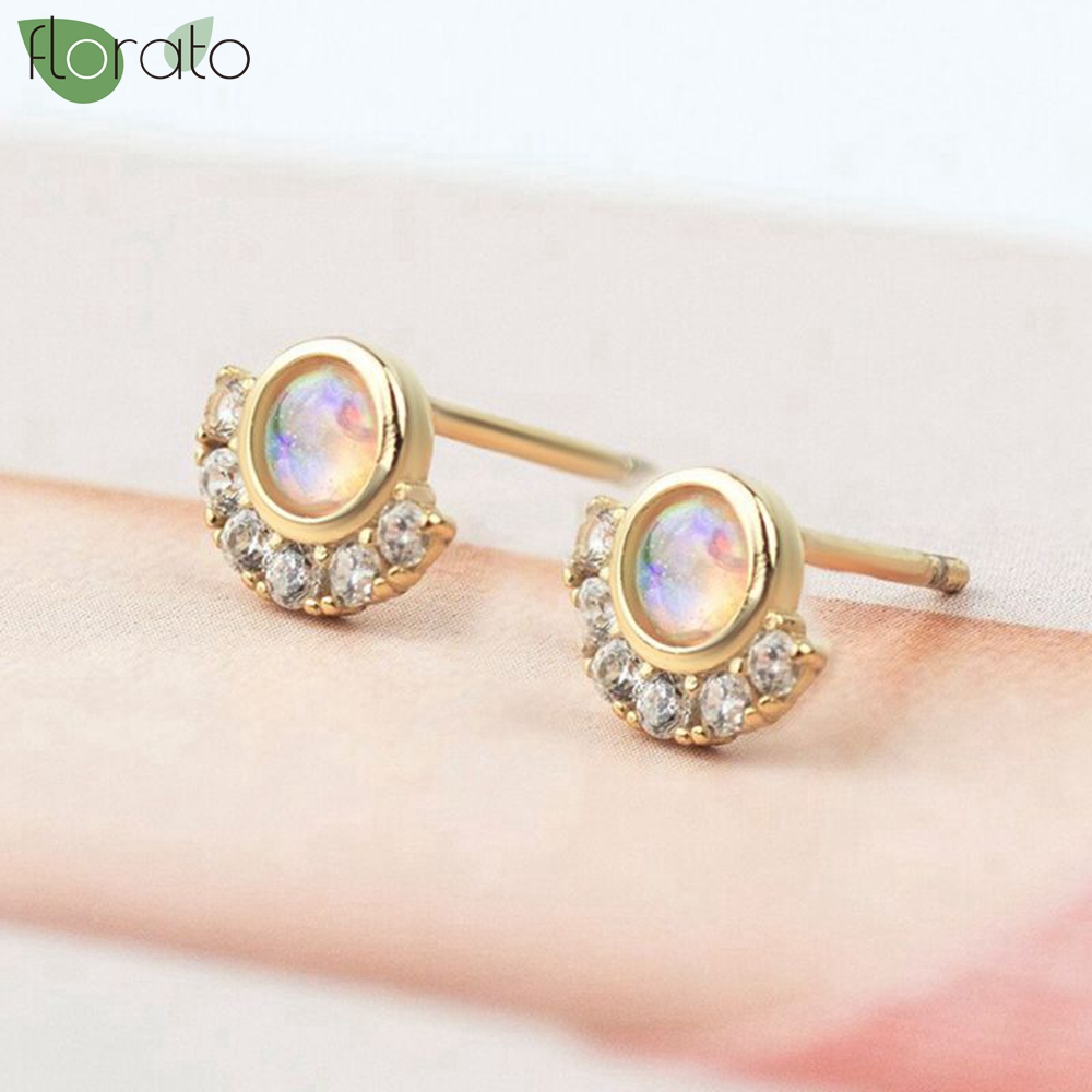 925 فضة إبرة رائعة صغيرة هوب أ - مراجعة Opal Earrings Dangle وسعره