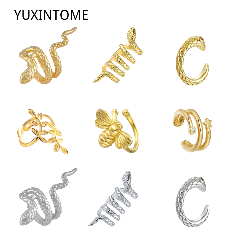 1 قطعة مطلي 24K الذهب خمر الإب - مراجعة Ear Cuff No Piercing وسعره