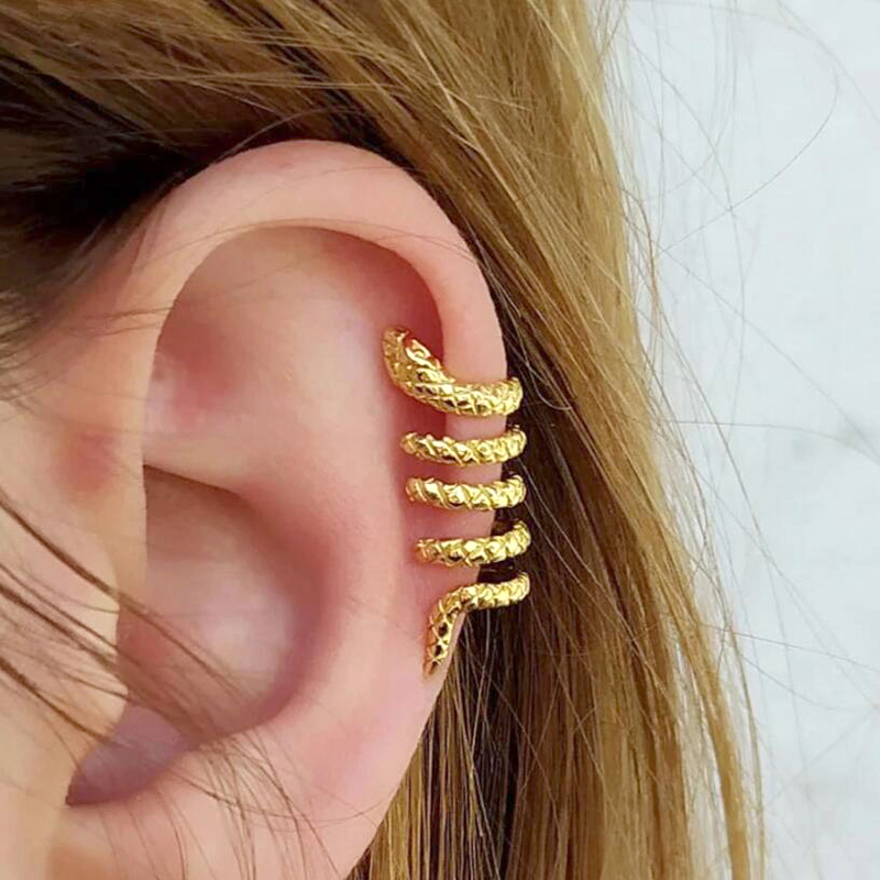 1 قطعة مطلي 24K الذهب خمر الإب - مراجعة Ear Cuff No Piercing وسعره