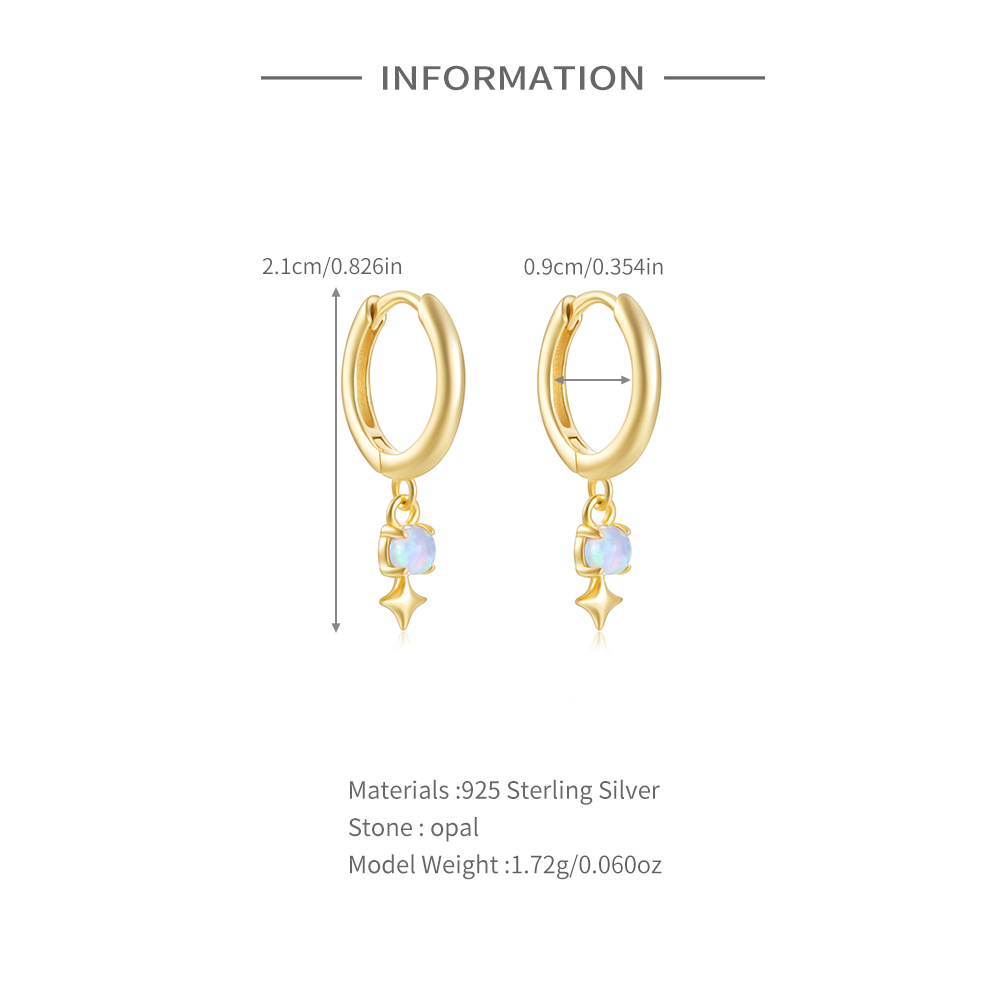 روكسي الأبيض أوبال قطرة هوب أق - مراجعة Opal Earrings Dangle وسعره